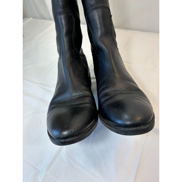 Sam Edelman Penny Tall Black Leather Riding Boots Size 8.5 M - Picture 8 of 16